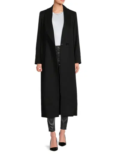 Sofia Cashmere Women's Cashmere Shawl-Collar Coat | Thumbnail 2 Sofia Cashmere Women's Cashmere Shawl-Collar Coat | Thumbnail 2