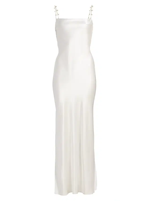Cami NYC Women's Shallon Embellished-Silk Slip Gown - White