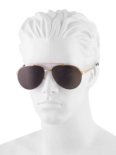 Cartier Men's Santos Evolution 24K Gold-Plated 61MM Pilot Sunglasses - Gold | Thumbnail 4 Cartier Men's Santos Evolution 24K Gold-Plated 61MM Pilot Sunglasses - Gold | Thumbnail 4