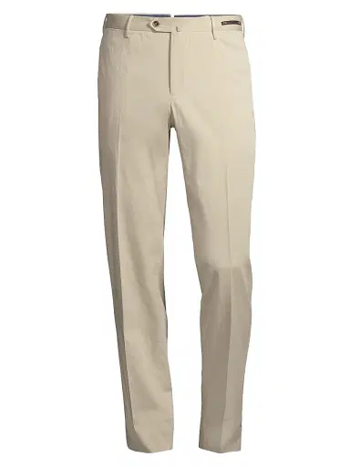 PT Torino Men's Slim-Fit Silk-Blend SilkOchino Trousers - Sand - Size 40 | Thumbnail 1