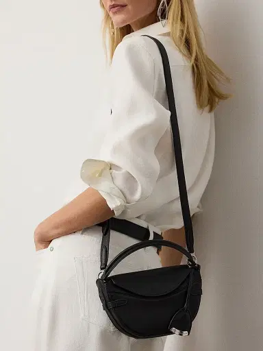 Ralph Lauren Collection Women's Leather Mini Crossbody Bag | Thumbnail 2 Ralph Lauren Collection Women's Leather Mini Crossbody Bag | Thumbnail 2