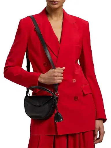 Ralph Lauren Collection Women's Leather Mini Crossbody Bag | Thumbnail 4 Ralph Lauren Collection Women's Leather Mini Crossbody Bag | Thumbnail 4