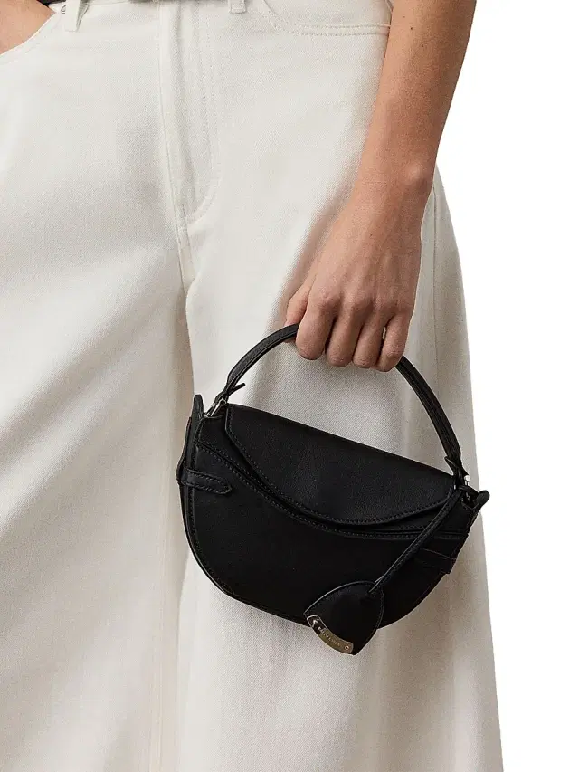 Ralph Lauren Collection Women's Leather Mini Crossbody Bag - Black