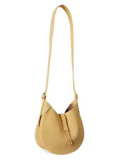Polo Ralph Lauren Women's Polo ID Small Suede Shoulder Bag - Lemon Meringue | Thumbnail 5