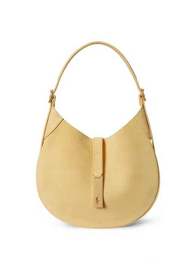 Polo Ralph Lauren Women's Polo ID  Suede Shoulder Bag - Lemon Meringue