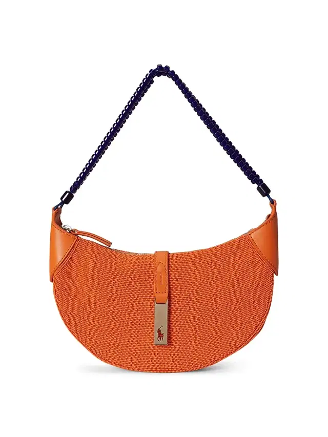 Polo Ralph Lauren Women's Polo ID Mini Beaded Shoulder Bag - Orange Peel
