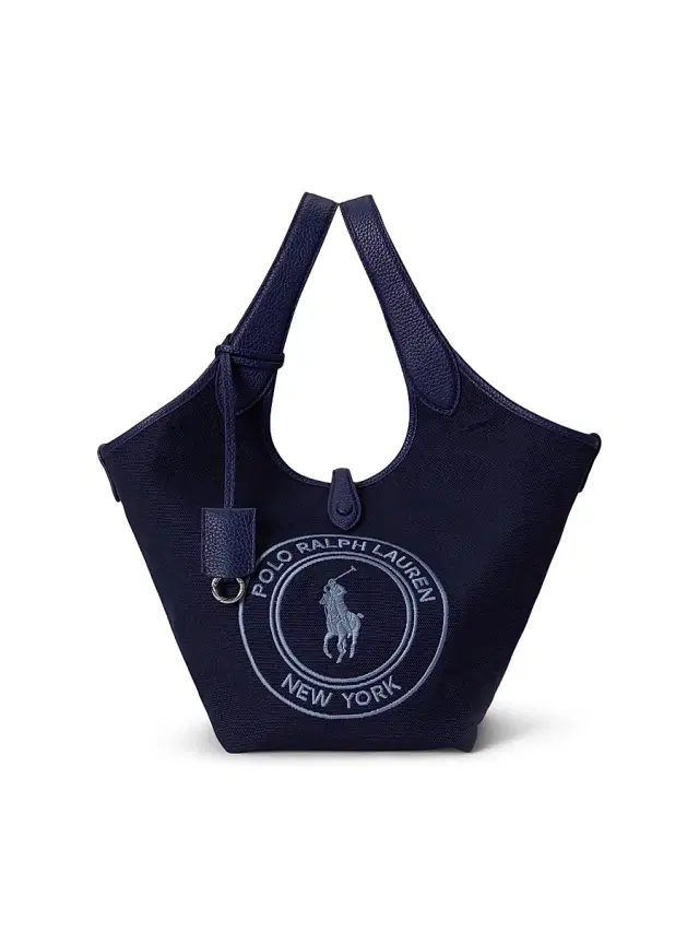 Polo Ralph Lauren Women's Polo Play  Logo Cotton Canvas Tote Bag - Newport Navy