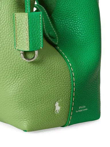Polo Ralph Lauren Women's Polo Play Small Leather Tote Bag - Parrot Parakeet | Thumbnail 6 Polo Ralph Lauren Women's Polo Play Small Leather Tote Bag - Parrot Parakeet | Thumbnail 6