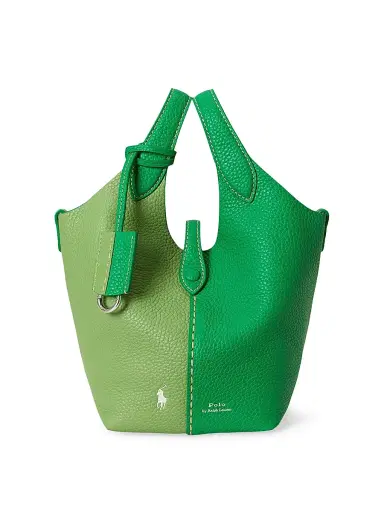 Polo Ralph Lauren Women's Polo Play Small Leather Tote Bag - Parrot Parakeet | Thumbnail 1 Polo Ralph Lauren Women's Polo Play Small Leather Tote Bag - Parrot Parakeet | Thumbnail 1