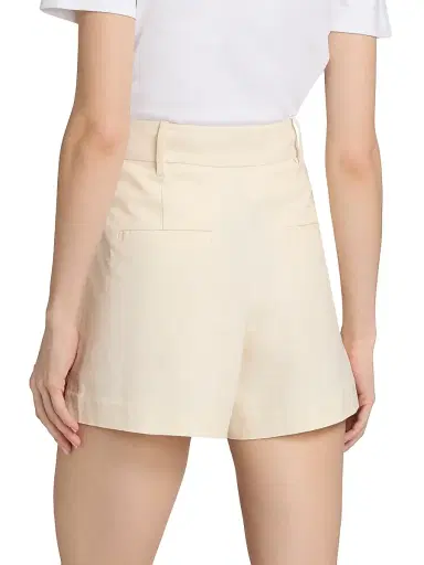 TANYA TAYLOR Women's Jodi Linen-Blend Shorts - Cream - Size 14 | Thumbnail 5 TANYA TAYLOR Women's Jodi Linen-Blend Shorts - Cream - Size 14 | Thumbnail 5