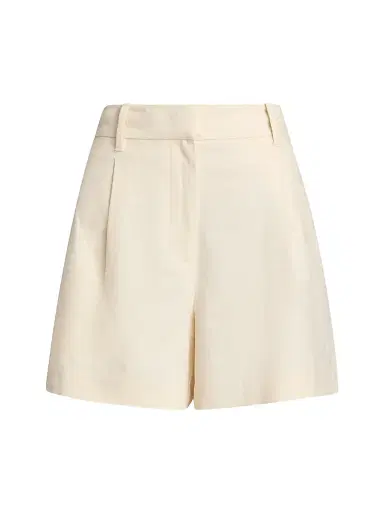 TANYA TAYLOR Women's Jodi Linen-Blend Shorts - Cream - Size 14 | Thumbnail 1 TANYA TAYLOR Women's Jodi Linen-Blend Shorts - Cream - Size 14 | Thumbnail 1
