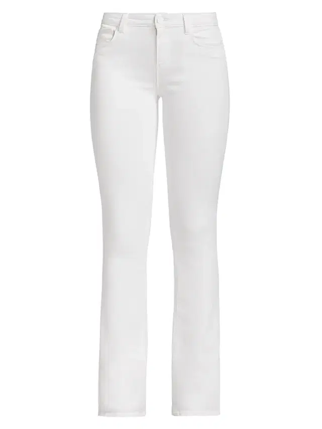 Women's Selma High-Rise Baby Bootcut Jeans - Blanc