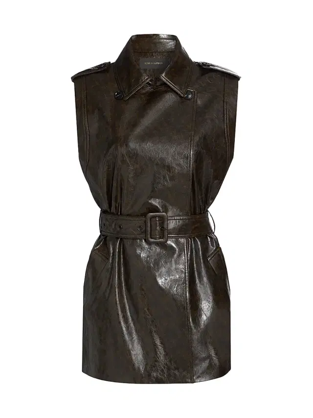 Kobi Halperin Women's Harper Faux Leather Vest - Dark Brown