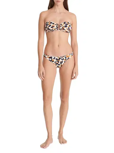 Eres Women's Perle Printed Bandeau Bikini Top - Sable Fin - Size 4 | Thumbnail 2 Eres Women's Perle Printed Bandeau Bikini Top - Sable Fin - Size 4 | Thumbnail 2