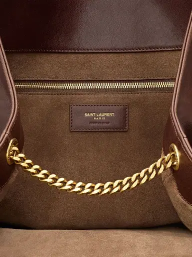 Saint Laurent Women's Icare in Smooth Leather Tote Bag | Thumbnail 8 Saint Laurent Women's Icare in Smooth Leather Tote Bag | Thumbnail 8