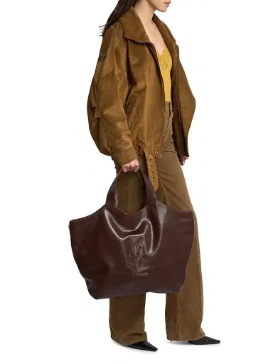 Saint Laurent Women's Icare in Smooth Leather Tote Bag | Thumbnail 1 Saint Laurent Women's Icare in Smooth Leather Tote Bag | Thumbnail 1
