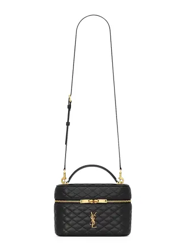 Saint Laurent Women's Gaby Large Vanity Bag in Lambskin | Thumbnail 1 Saint Laurent Women's Gaby Large Vanity Bag in Lambskin | Thumbnail 1