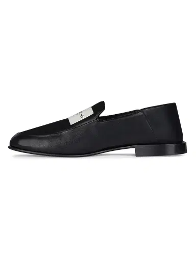 Givenchy Men's Label Loafers in Patent Leather - Black | Thumbnail 3
