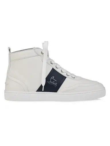 Christian Louboutin Men's Retero High-Top Sneakers - White - Size 13 | Thumbnail 1 Christian Louboutin Men's Retero High-Top Sneakers - White - Size 13 | Thumbnail 1