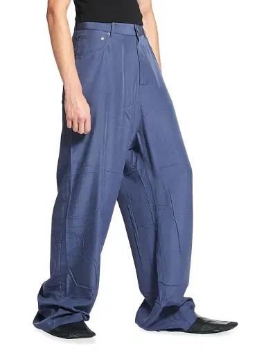 Balenciaga Men's Fluid Denim Pants - Faded Blue | Thumbnail 2