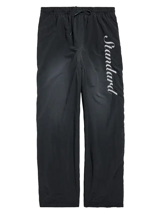 Balenciaga Men's Standard Script  Tracksuit Pants in Technical Fabric - Black