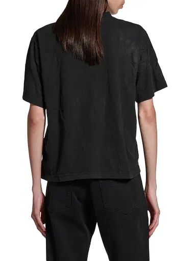Balenciaga Women's Kittycat Medium Fit T-Shirt - Faded Black | Thumbnail 5