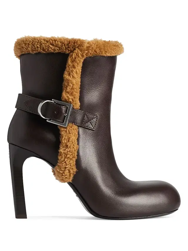 Balenciaga Women's Fargo Booties - Dark Brown