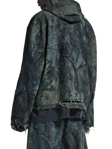 Balenciaga Men's Hooded Workwear Jacket | Thumbnail 3 Balenciaga Men's Hooded Workwear Jacket | Thumbnail 3