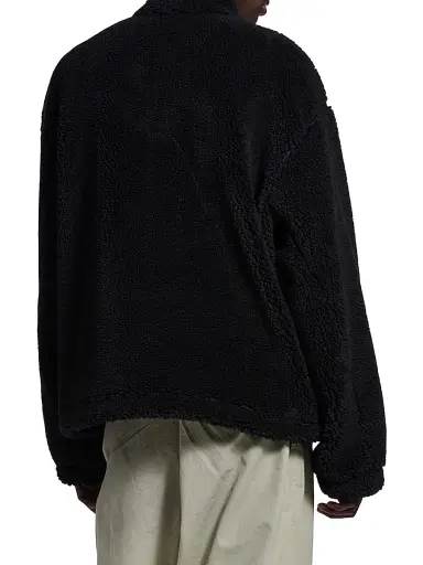 Balenciaga Men's Loop Sports Icon Zip-Up Jacket - Black | Thumbnail 5 Balenciaga Men's Loop Sports Icon Zip-Up Jacket - Black | Thumbnail 5