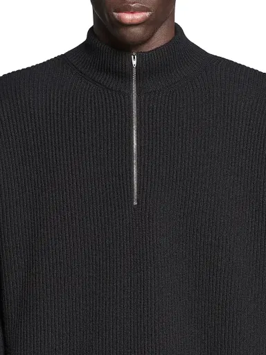 Balenciaga Men's Camionneur Regular Fit Sweater - Black | Thumbnail 6 Balenciaga Men's Camionneur Regular Fit Sweater - Black | Thumbnail 6