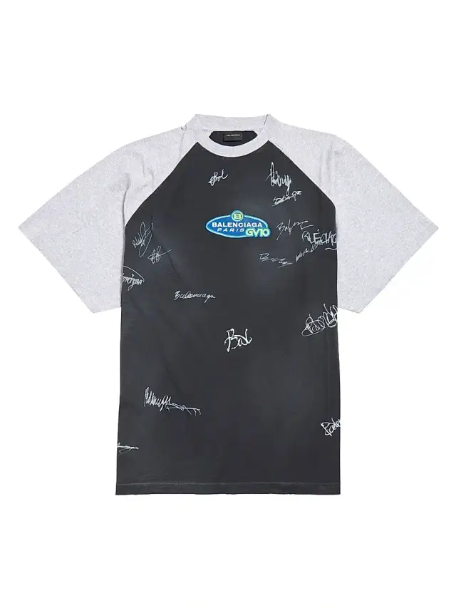 Balenciaga Men's Banana Raglan Oversized T-Shirt - Faded Black