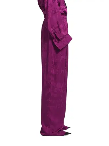 Balenciaga Women's Pyjama Pants - Plum | Thumbnail 6 Balenciaga Women's Pyjama Pants - Plum | Thumbnail 6