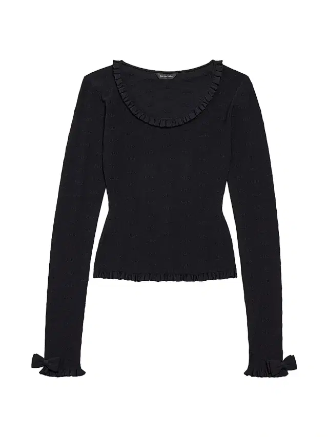 Balenciaga Women's Long Sleeve Top - Black