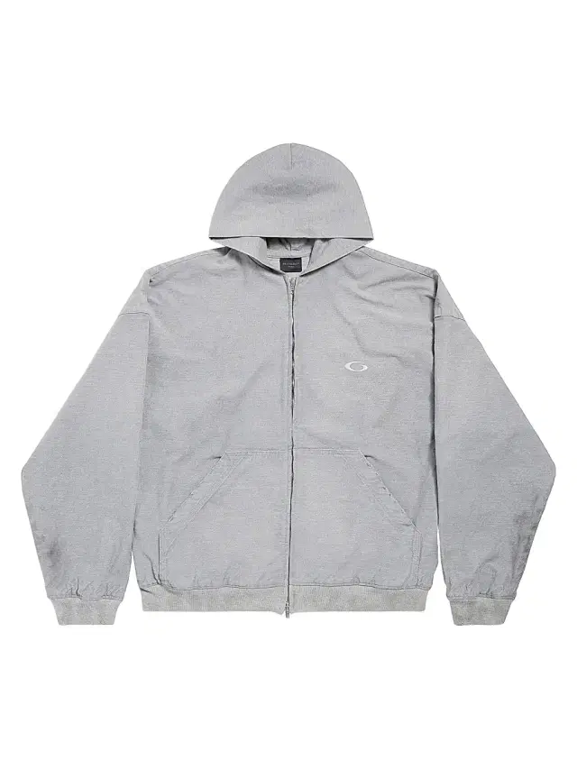Balenciaga Men's Trompe Hoodie - Heather Grey
