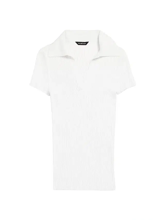 Balenciaga Women's Fitted Polo Top - White