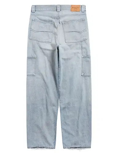 Balenciaga Women's Ripped Off Loose Fit Jeans - Light Blue - Size Medium | Thumbnail 2 Balenciaga Women's Ripped Off Loose Fit Jeans - Light Blue - Size Medium | Thumbnail 2