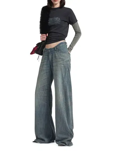 Balenciaga Women's Curved Waist Pants | Thumbnail 2