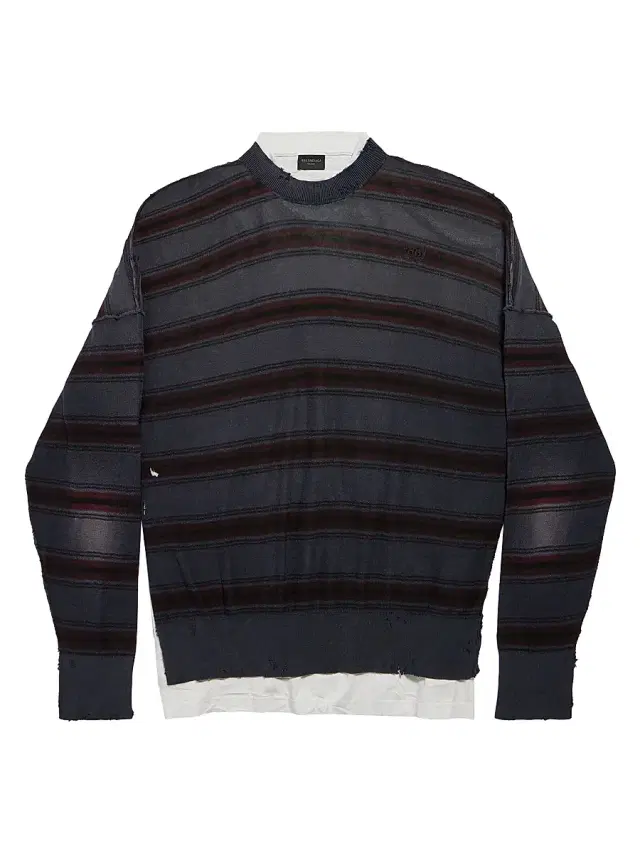 Balenciaga Men's Layered Sweater - Black Multi