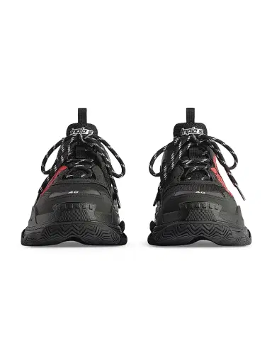 Balenciaga Women's Triple Sneakers - Black Red | Thumbnail 3