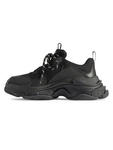 Balenciaga Women's Triple Sneakers - Black Red | Thumbnail 4