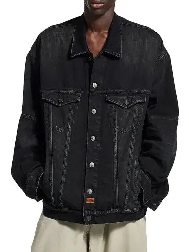 Balenciaga Men's Oversized Jacket - Midnight Blue | Thumbnail 3 Balenciaga Men's Oversized Jacket - Midnight Blue | Thumbnail 3