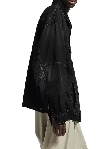 Balenciaga Men's Oversized Jacket - Midnight Blue | Thumbnail 6 Balenciaga Men's Oversized Jacket - Midnight Blue | Thumbnail 6