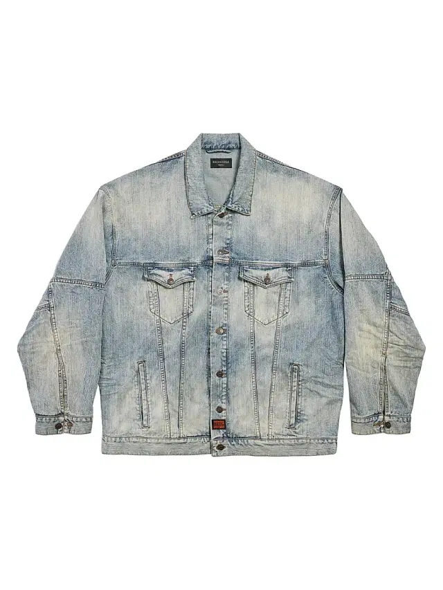 Balenciaga Men's Oversized Jacket - Blue