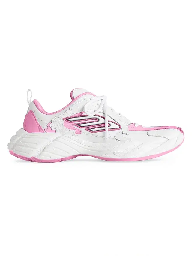 Balenciaga Women's Monday Shoes - Pink Grey White Black