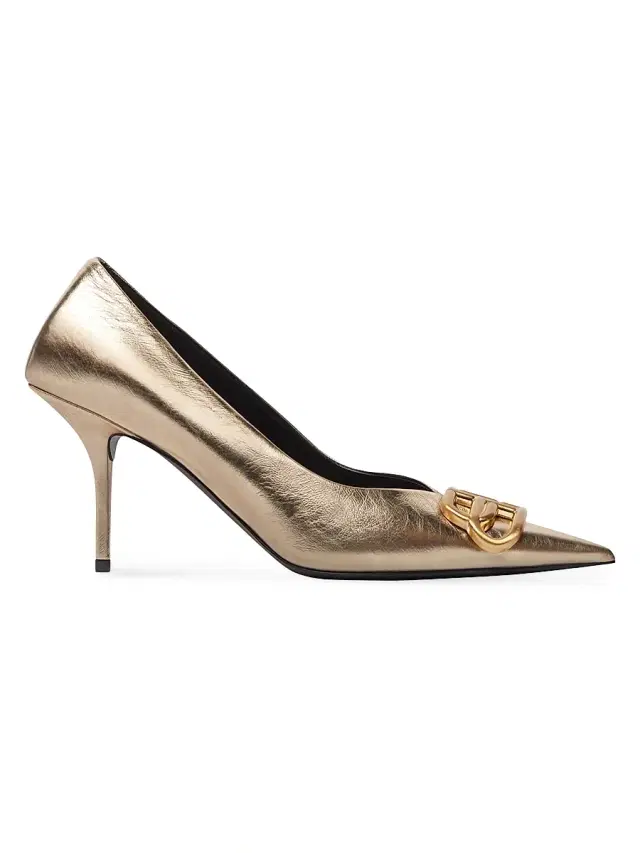Balenciaga Women's Square Knife 80MM Pumps - Gold
