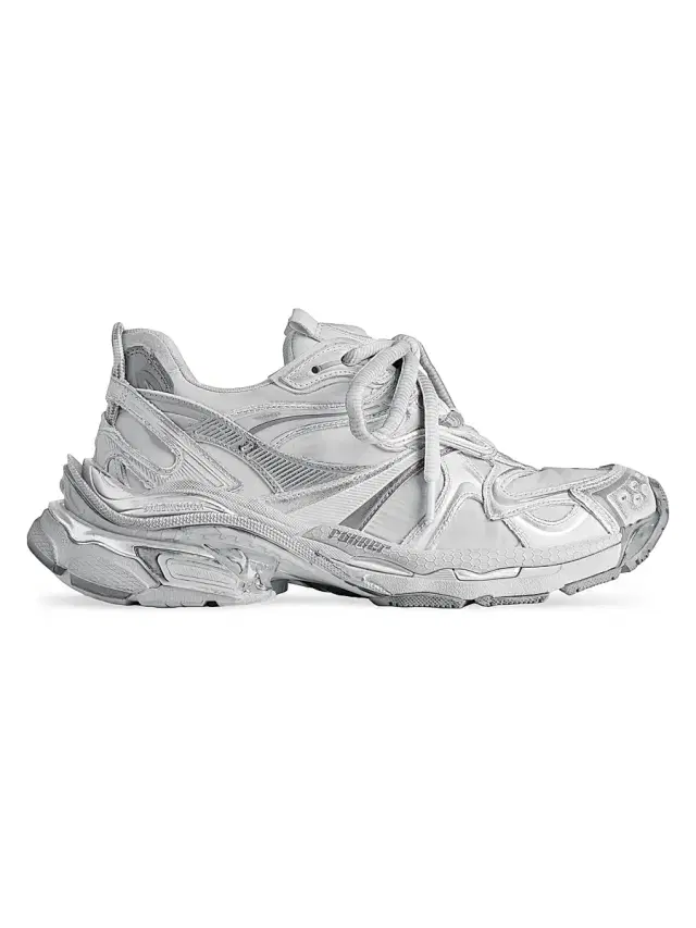Balenciaga Women's Runner Sneakers - Grey Silver
