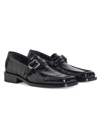 Balenciaga Women's Bel Air Loafers - Black | Thumbnail 2