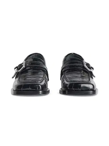 Balenciaga Women's Bel Air Loafers - Black | Thumbnail 3