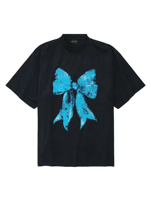 Balenciaga Women's Bow Oversized T-Shirt - Faded Black