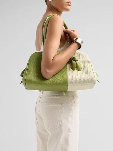 Jacquemus Women's Le Turismo Colorblocked Leather Shoulder Bag - Green Dusty | Thumbnail 2 Jacquemus Women's Le Turismo Colorblocked Leather Shoulder Bag - Green Dusty | Thumbnail 2